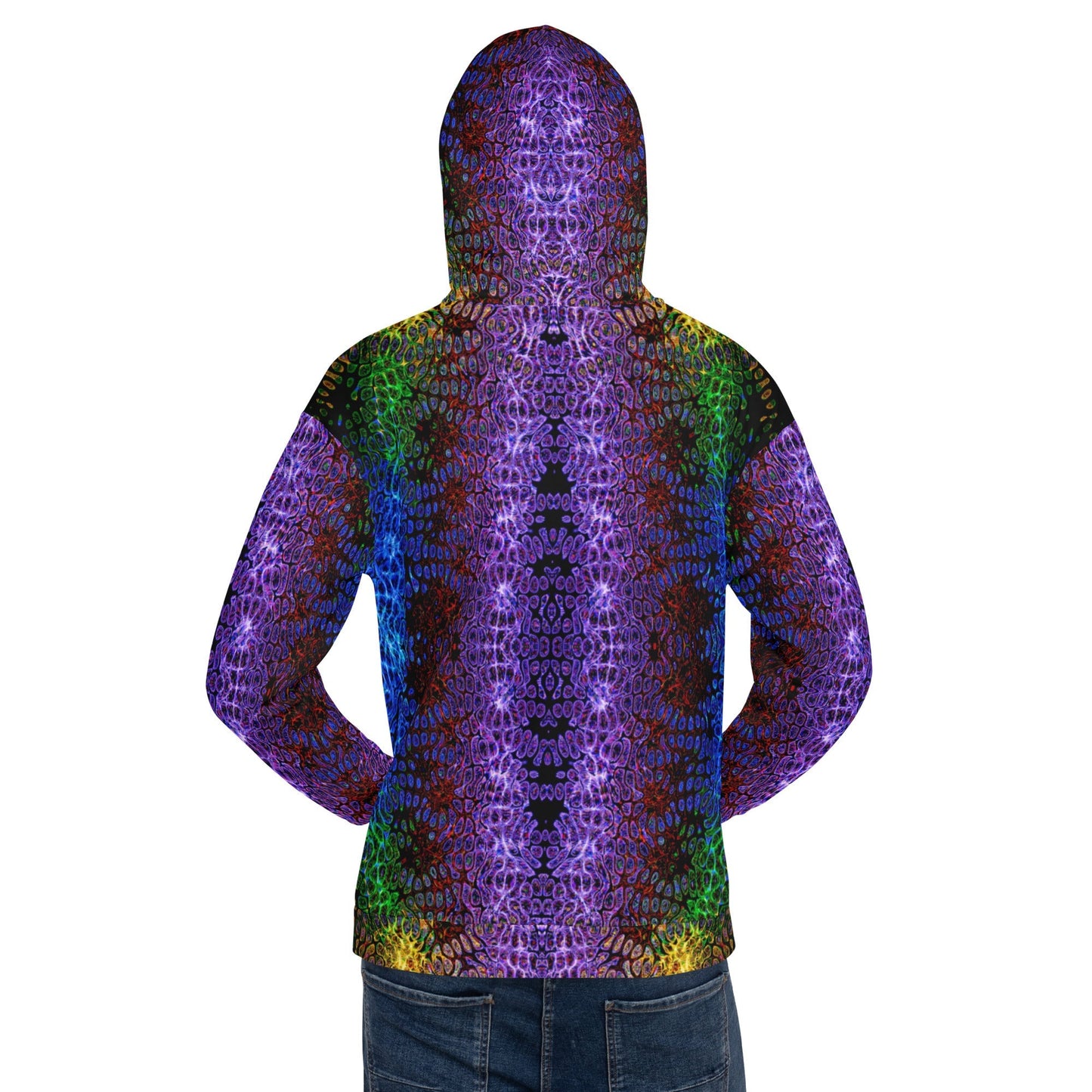 all-over print festival hoodie