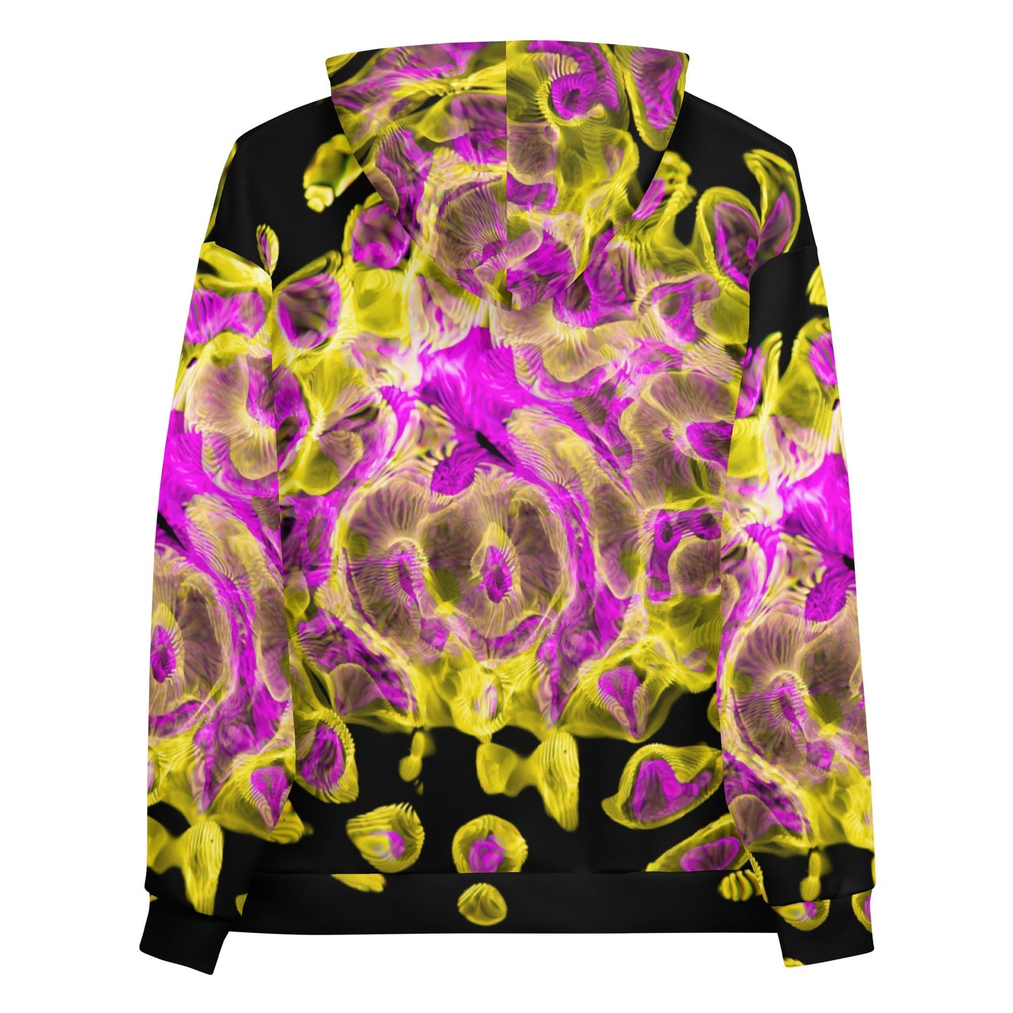 all-over print rave hoodie