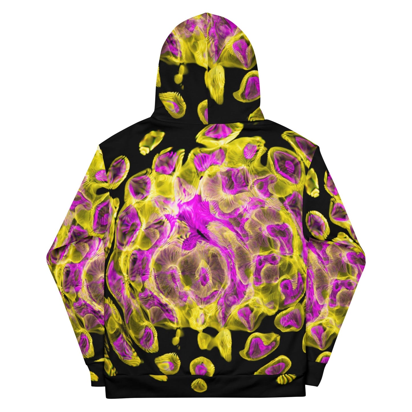 all-over print rave hoodie