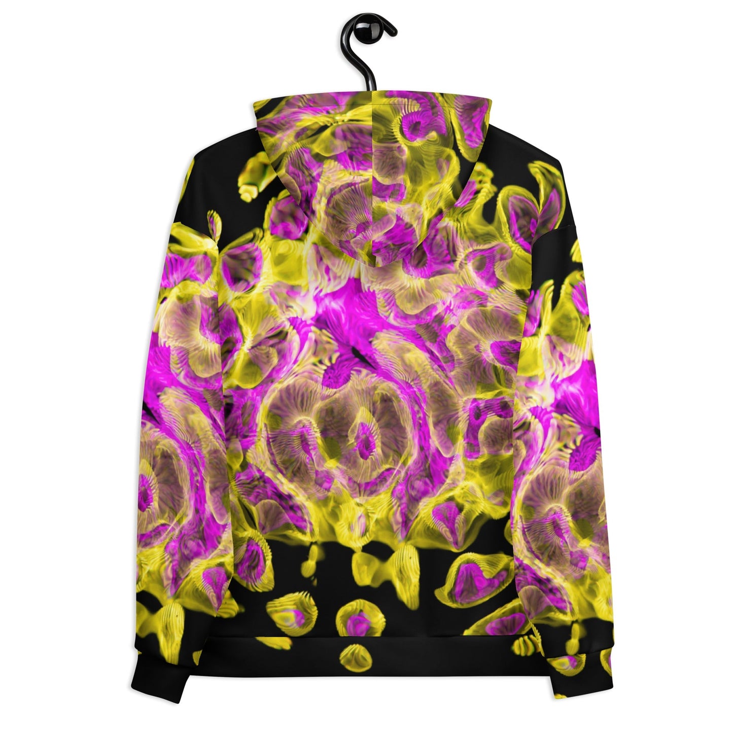 all-over print rave hoodie