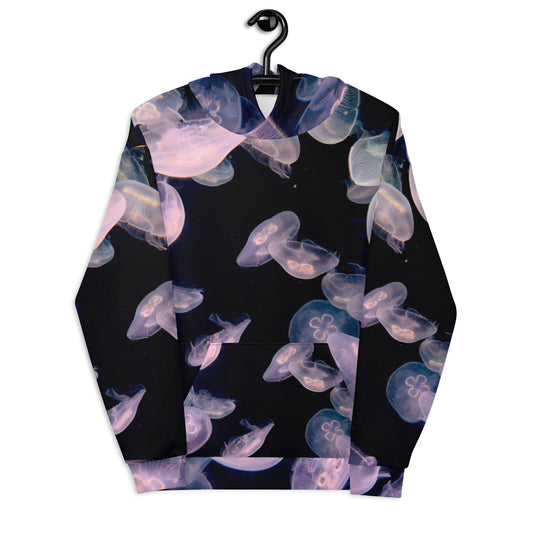 all-over print jellyfish hoodie