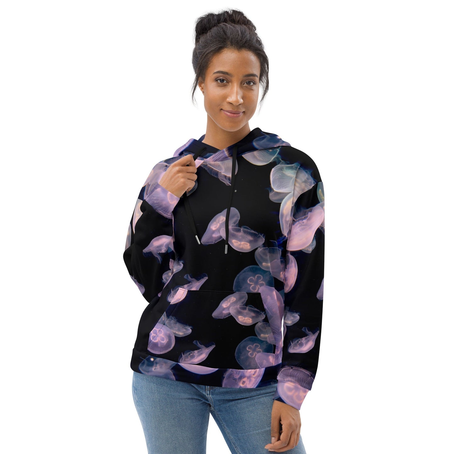 all-over print jellyfish hoodie
