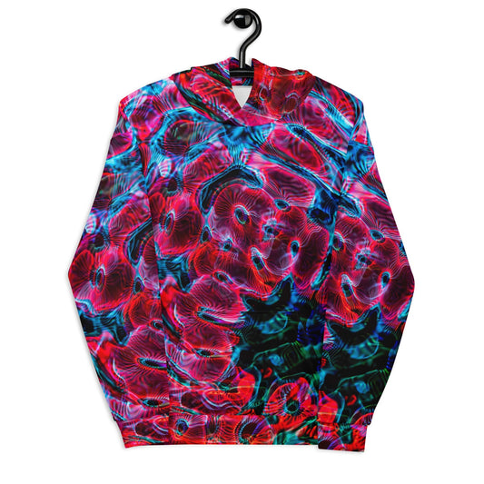 all-over print rave hoodie