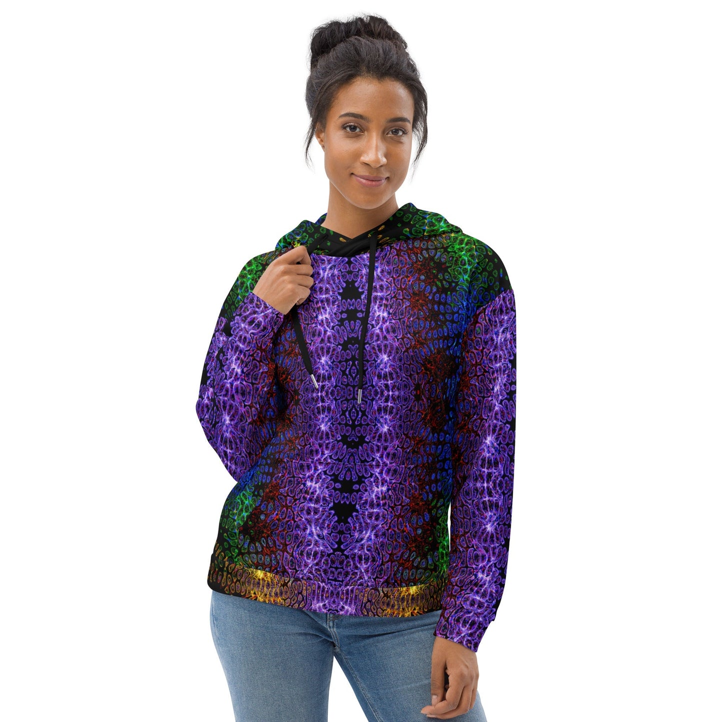 all-over print festival hoodie