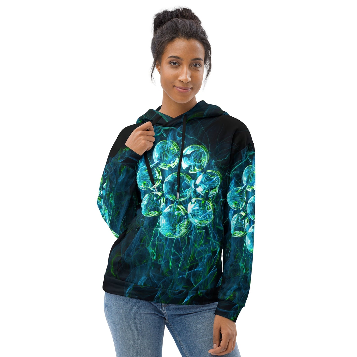 all-over print festival hoodie